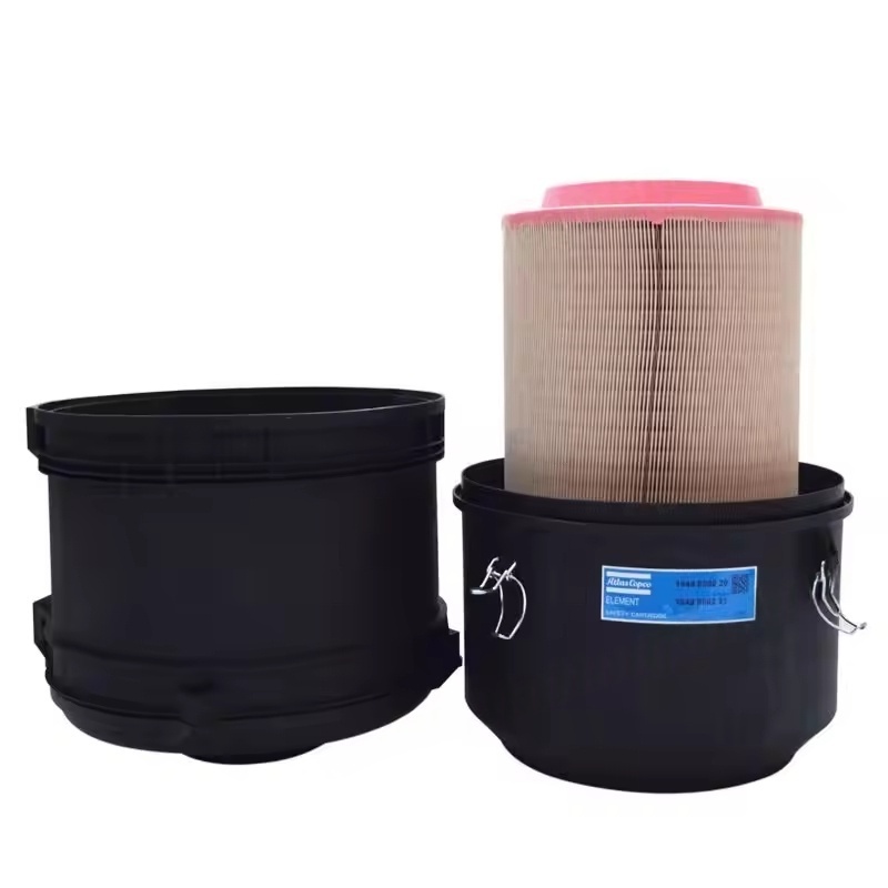 Atlas Copco Air Compressor Air Filter Housing 1649800220使用済みオリジナル