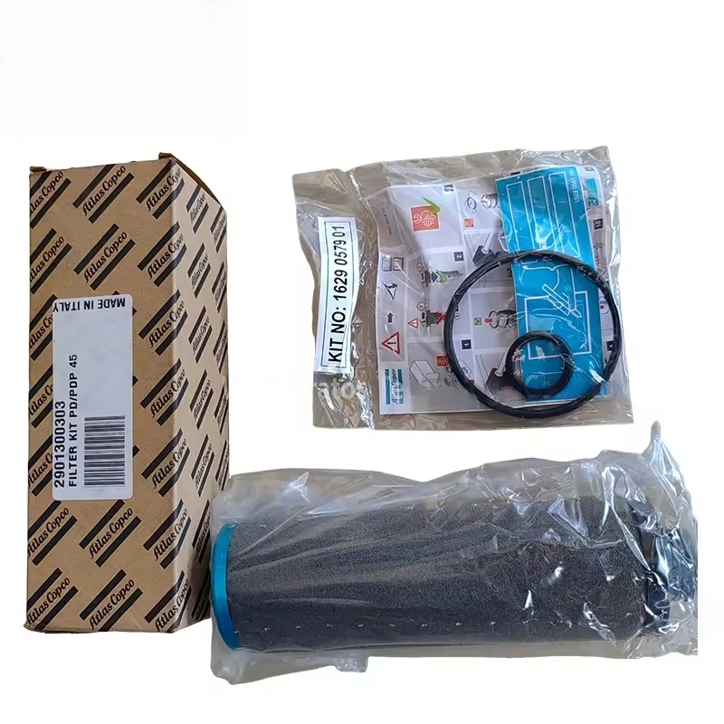 Atlas Copco 2901300303フィルターキットPD PDP 45エアコンプレッサーの不純物ろ過高精度の簡単なインストールライン