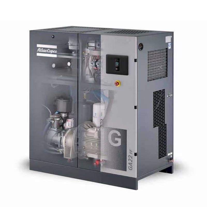 22 KW アトラスコプコ ロータリー スクリュー エアコンプレッサー