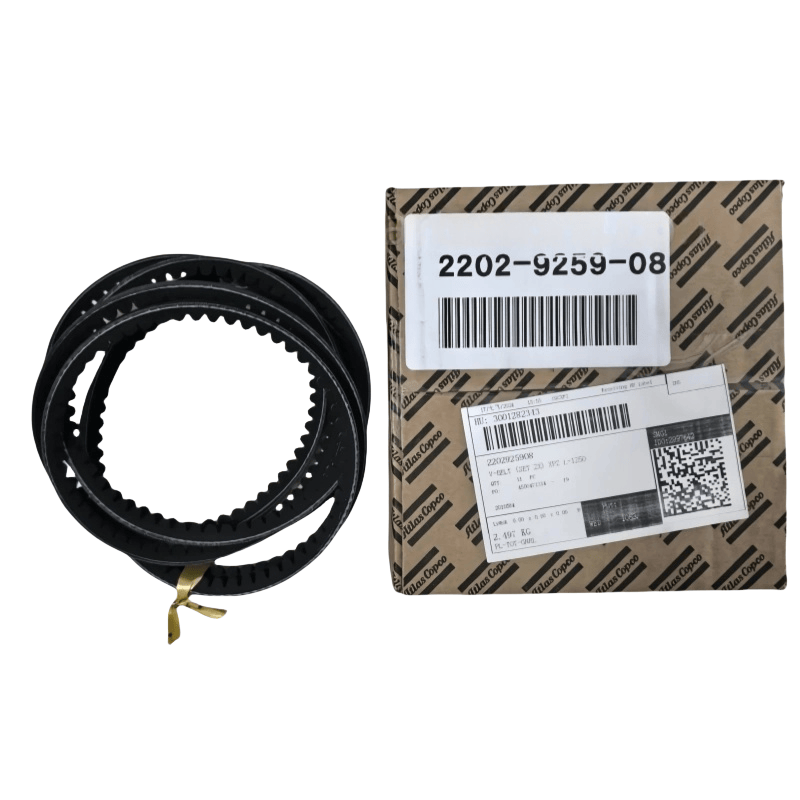 2202925908 ATLAS COPCO Vベルト（セット2x）XPZ L = 1250 ACオイル注入スクリューコンプレッサーオリジナル