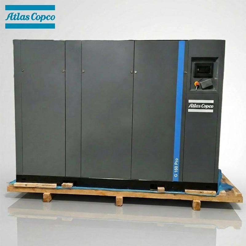 アトラスコプコ GA160 プロ 160kW 215HP オイルインジェクションロータリースクリューエアコンプレッサー 7.5 10Bar 1543CFM