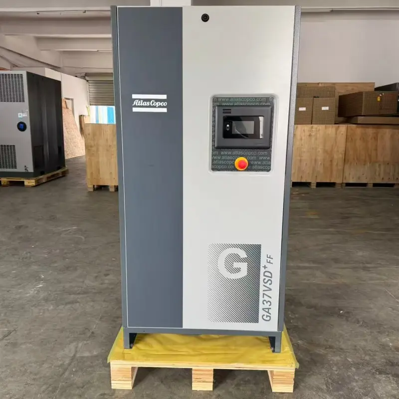 アトラスコプコ GA37 VSD+ FF 37kW 50HP 産業用オイルインジェクションスクリューエアコンプレッサー