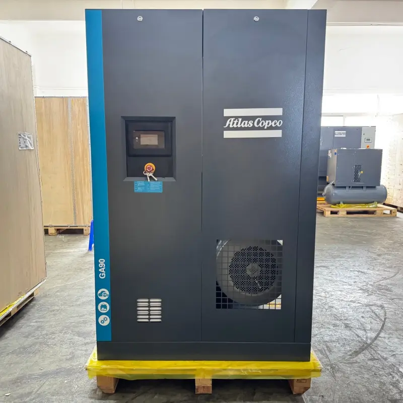 アトラスコプコ GA90 90kW 125HP オイルインジェクションロータリースクリューコンプレッサー 純正