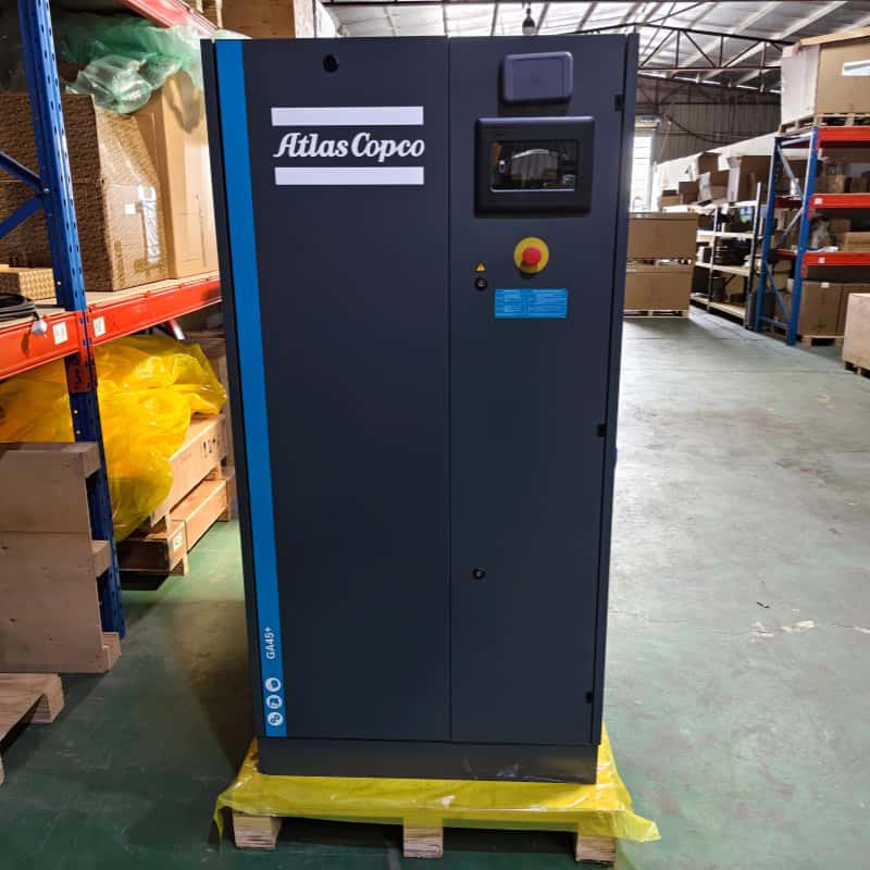 アトラスコプコの固定ロータリー スクリュー空気圧縮機 GA45+ 潤滑 AC 電源 380V/400V 45KW