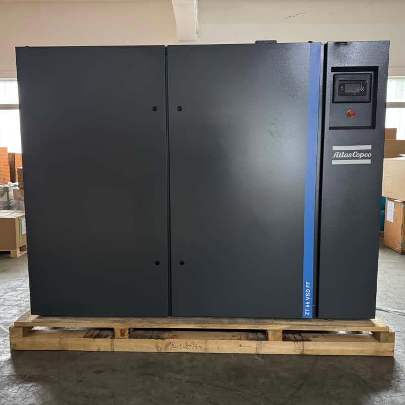 アトラスコプコ ZT55 VSD FF |製薬食品業界向けオイルフリーエアコンプレッサ 55kW クラス0